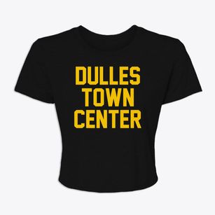 Dulles Town Center Virginia Classic Block Women's Crop Top