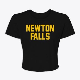 Newton Falls Ohio Classic Block Women's Crop Top
