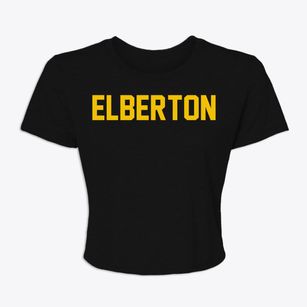 Elberton Georgia Classic Block Women's Crop Top