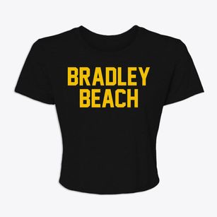 Bradley Beach New Jersey Classic Block Women's Crop Top