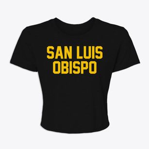 San Luis Obispo California Classic Block Women's Crop Top