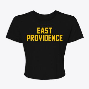 East Providence Rhode Island Classic Block Women's Crop Top