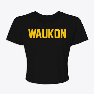 Waukon Iowa Classic Block Women's Crop Top
