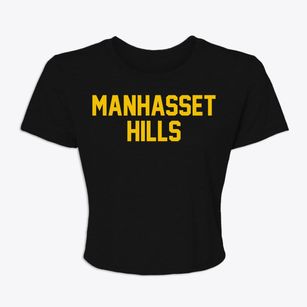 Manhasset Hills New York Classic Block Women's Crop Top
