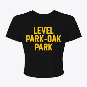 Level Park-oak Park Michigan Classic Block Women's Crop Top