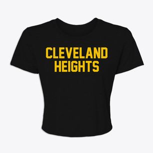 Cleveland Heights Ohio Classic Block Women's Crop Top
