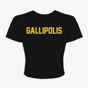 Gallipolis Ohio Classic Block Women's Crop Top