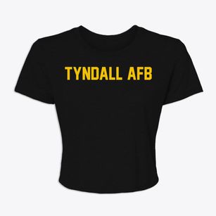 Tyndall Afb Florida Classic Block Women's Crop Top