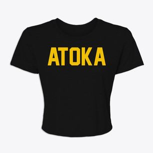 Atoka Oklahoma Classic Block Women's Crop Top