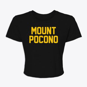 Mount Pocono Pennsylvania Classic Block Women's Crop Top