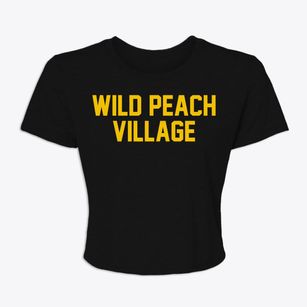 Wild Peach Village Texas Classic Block Women's Crop Top