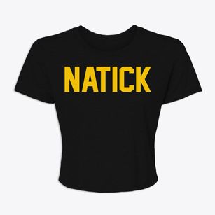 Natick Massachusetts Classic Block Women's Crop Top