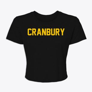 Cranbury New Jersey Classic Block Women's Crop Top