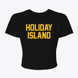 Holiday Island Arkansas Classic Block Women's Crop Top
