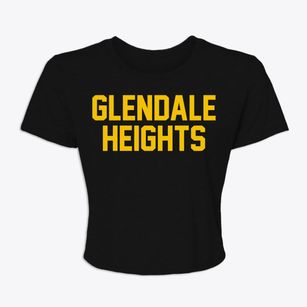 Glendale Heights Illinois Classic Block Women's Crop Top