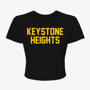 Keystone Heights Florida Classic Block Women's Crop Top