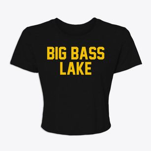 Big Bass Lake Pennsylvania Classic Block Women's Crop Top