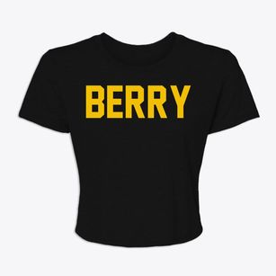 Berry Wisconsin Classic Block Women's Crop Top