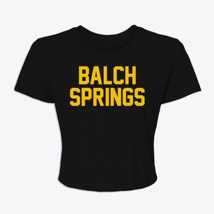 Balch Springs Texas Classic Block Women's Crop Top