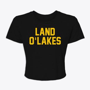Land O'lakes Wisconsin Classic Block Women's Crop Top