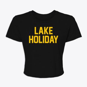 Lake Holiday Indiana Classic Block Women's Crop Top