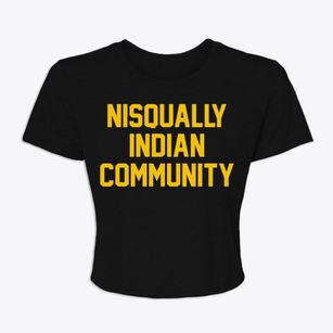 Nisqually Indian Community Washington Classic Block Women's Crop Top