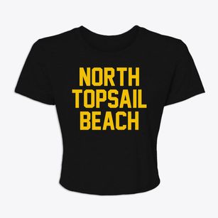 North Topsail Beach North Carolina Classic Block Women's Crop Top