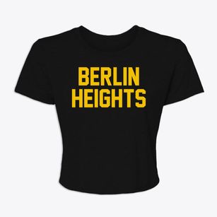 Berlin Heights Ohio Classic Block Women's Crop Top