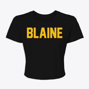 Blaine Maine Classic Block Women's Crop Top