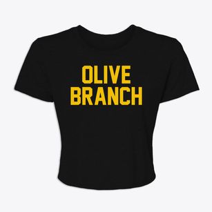 Olive Branch Illinois Classic Block Women's Crop Top