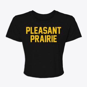 Pleasant Prairie Wisconsin Classic Block Women's Crop Top
