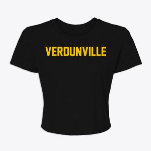 Verdunville West Virginia Classic Block Women's Crop Top