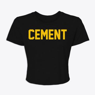 Cement Oklahoma Classic Block Women's Crop Top