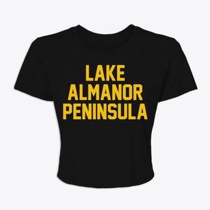 Lake Almanor Peninsula California Classic Block Women's Crop Top