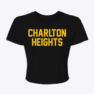 Charlton Heights West Virginia Classic Block Women's Crop Top