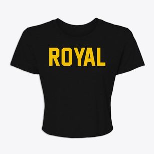 Royal Iowa Classic Block Women's Crop Top