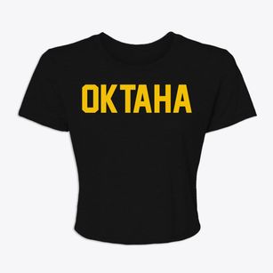 Oktaha Oklahoma Classic Block Women's Crop Top
