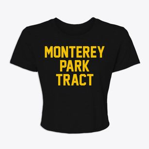 Monterey Park Tract California Classic Block Women's Crop Top