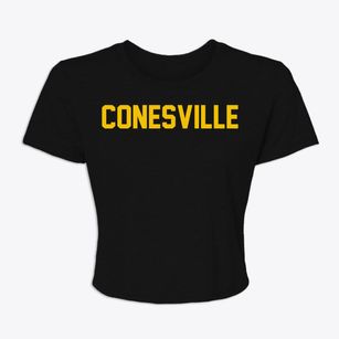 Conesville Ohio Classic Block Women's Crop Top