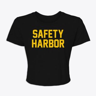 Safety Harbor Florida Classic Block Women's Crop Top