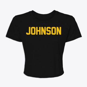 Johnson Nebraska Classic Block Women's Crop Top