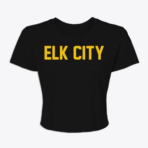 Elk City Kansas Classic Block Women's Crop Top