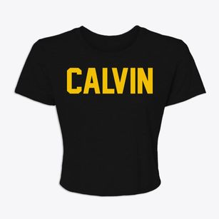 Calvin Oklahoma Classic Block Women's Crop Top