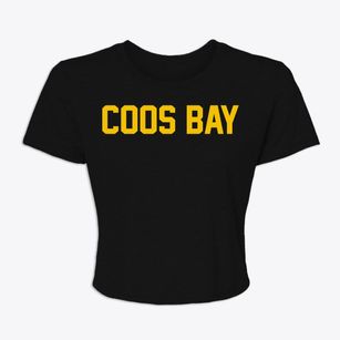 Coos Bay Oregon Classic Block Women's Crop Top