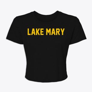 Lake Mary Florida Classic Block Women's Crop Top