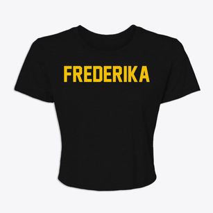 Frederika Iowa Classic Block Women's Crop Top