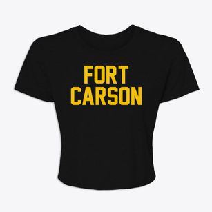 Fort Carson Colorado Classic Block Women's Crop Top