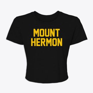 Mount Hermon New Jersey Classic Block Women's Crop Top