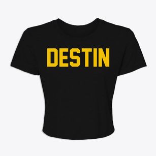 Destin Florida Classic Block Women's Crop Top