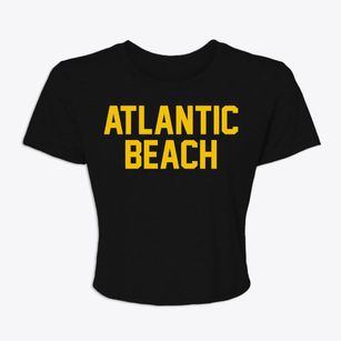 Atlantic Beach Florida Classic Block Women's Crop Top
